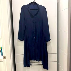 Navy blue Papa XXL shirt dress